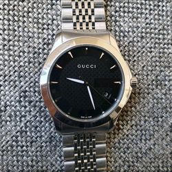  GUCCI G-Timeless YA126402 Black Stainless Watch 