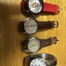 Used Bundle Of 4 Men’s Timex Watches 