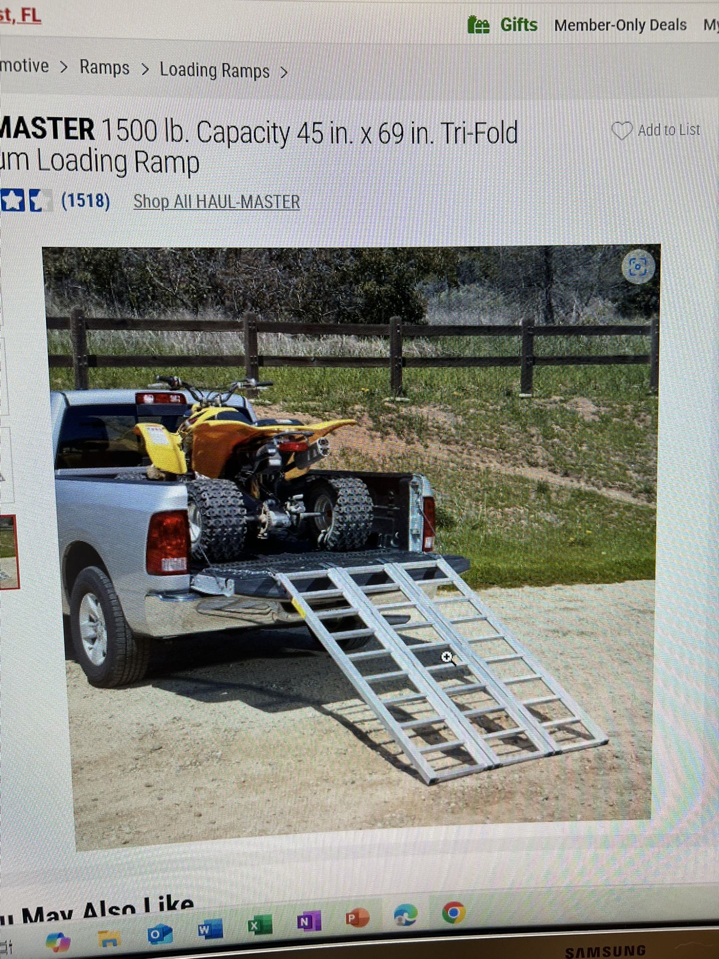 Tri-fold Aluminum Ramp 