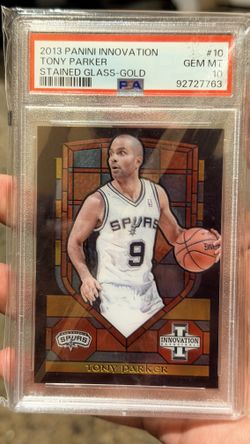 2013 Tony Parker Stained Glass Gold PSA 10 Gem Mint | Panini Innovation Spur