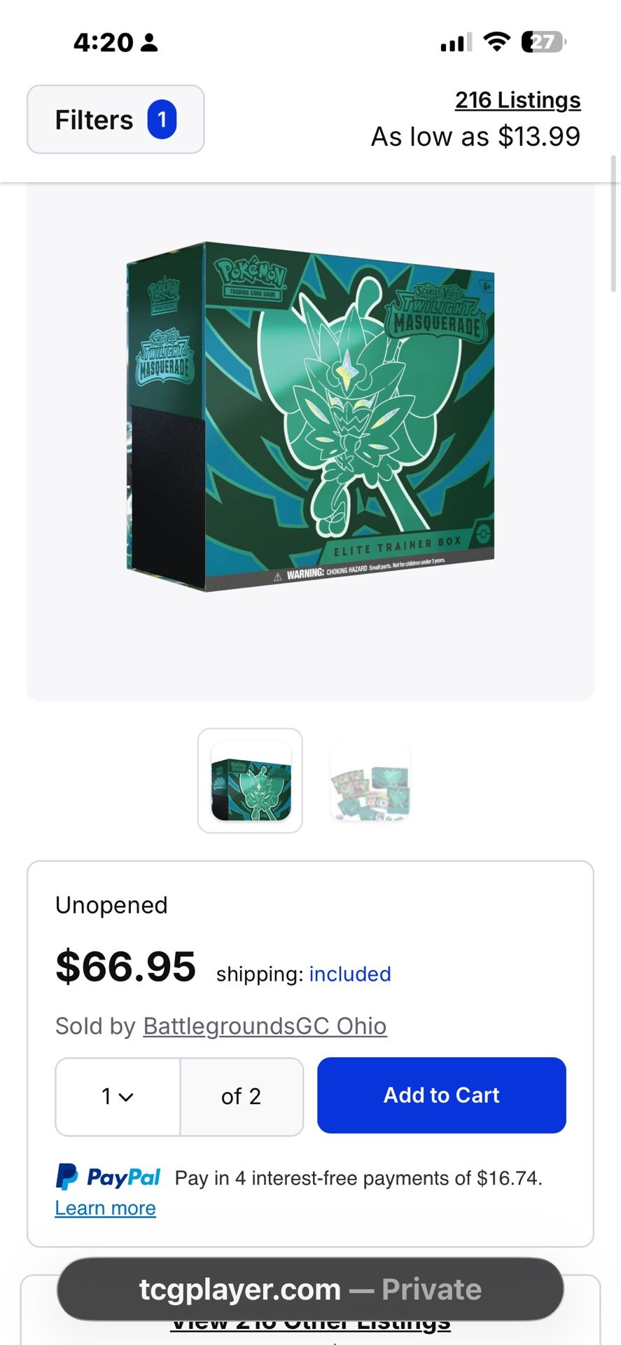 Twilight Masquerade Etb 