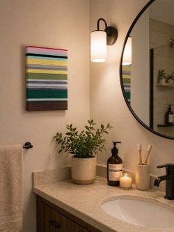 Handmade Boho Wall Hanging – Woven Fiber Art Decor | 12.5” x 9”
