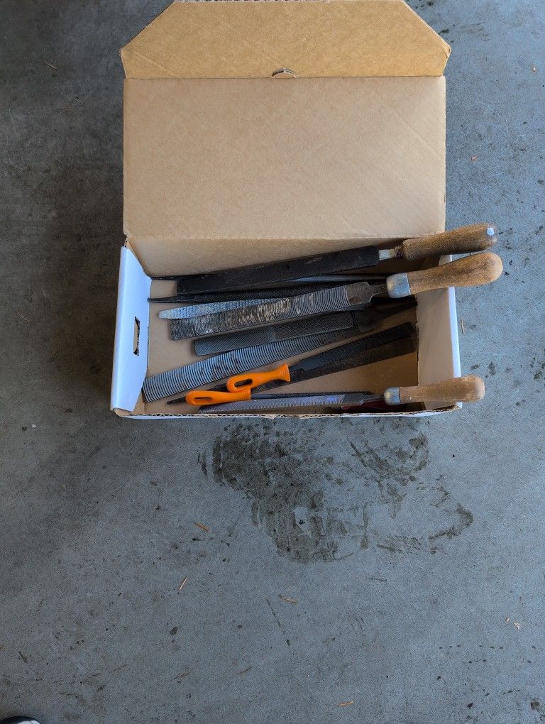 Box Of Wood Rasps And Files