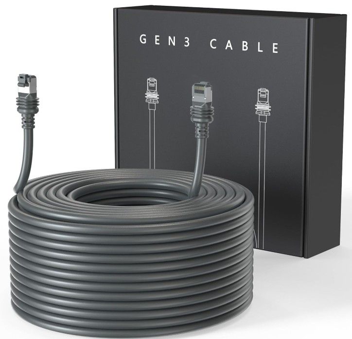 LUCMO 100FT/ 30M Starlink Gen 3 Cable for Starlink Standard Generation 3