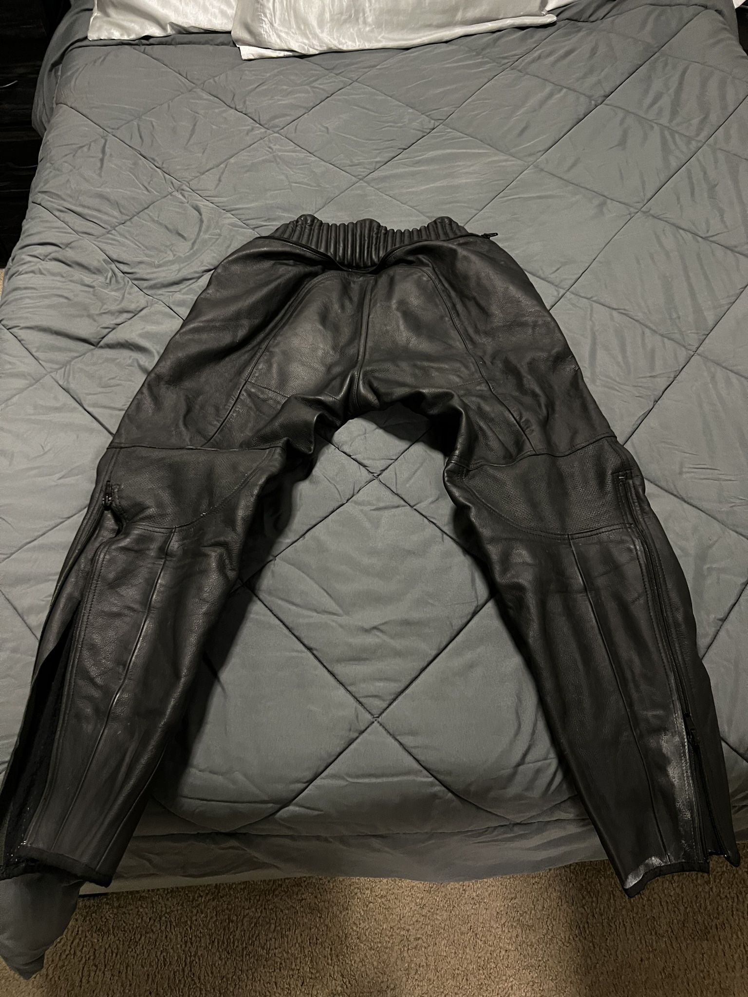 Dainese Leather Track Pants Sz 58