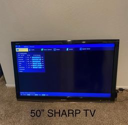 SHARP 50” AQUOS TV with Remote