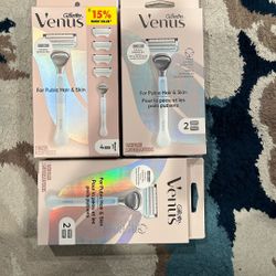 3 Packs Gillette Venus Razors For Pubic Hair & Skin
