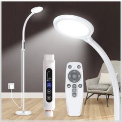 Light Therapy Lamp 11000 Lux, LED UV-Free Sunlight Lamp,Full Spectrum Happy Therapy Lamp with 10 Adjustable Brightness Levels, 2 in 1 Retractable Floo