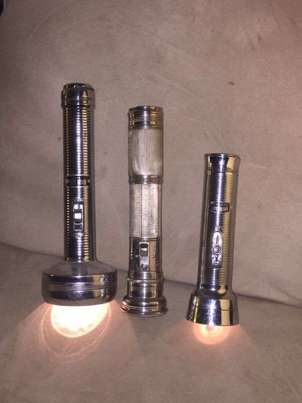 3 Vintage Flashlights