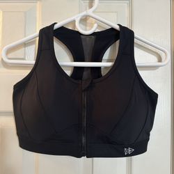 New! Yvette Black Sports Bra Size Medium Plus (36 D, 36DD, 36 DDD)