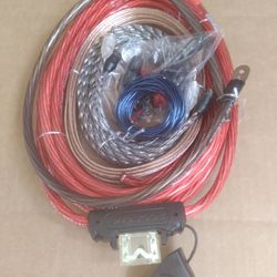 SCOSCHE 4 AWG OFC/ CCA HYBRID CAR AMP INSTALL  WIRE KIT 80A MAXI FUSE ( BRAND NEW PRICE IS LOWEST SHIPPING AVAILABLE )