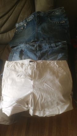 2 shorts and 1 skirt size 13