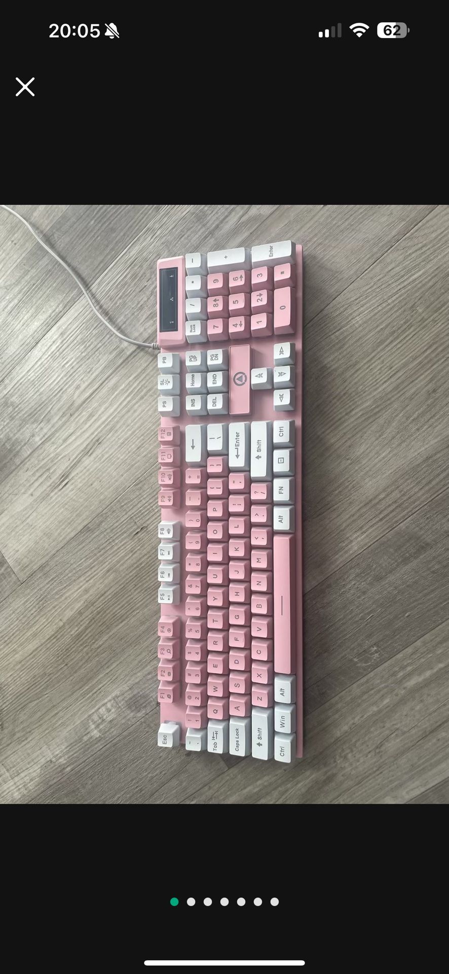 Pink Computer Keyboard