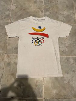 Vintage 1992 Barcelona Olympics SZ XS Slim Fit T-Shirt