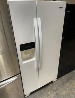 Whirlpool Side‑by‑Side Fridge – White, Ice/Water Dispenser
