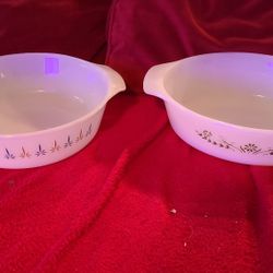 Anchor Hocking And GlasBake 433 Pyrex ( Read Description)