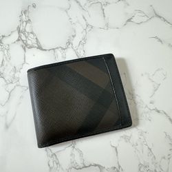 Burberry Mens Bifold Check Wallet 