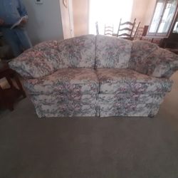 Floral Loveseat And Sofa Set