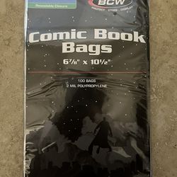 Bcw Current Modern Comic Book  Bags 100 Pack 