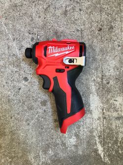 Milwaukee M12 12V Lithium-lon Subcompact Brushless Cordless 1/4 in. Hex Impact Driver (Tool-Only)