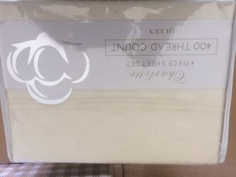 Sheet set 4 piece 100 % cotton Queen size