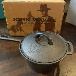 John Wayne Cast Iron Sauce Pot