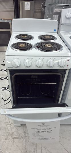 Up To 50% OFF Hotpoint 20-inch 4-Burner Electric Range Was$899