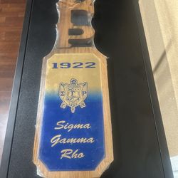 Sigma Gamma Rho Sorority Inc. Paddle:22” Brand New
