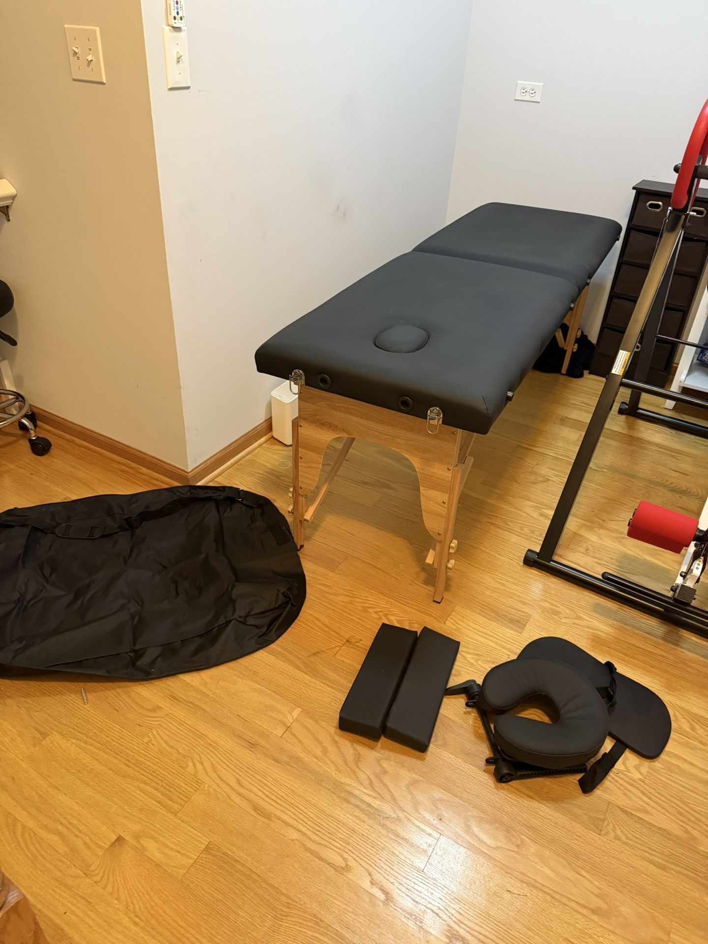 Portable massage bed