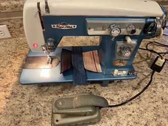 Spiegel Vogue Stitch Deluxe ZigZag Heavy-duty all metal Blue Sewing Machine
