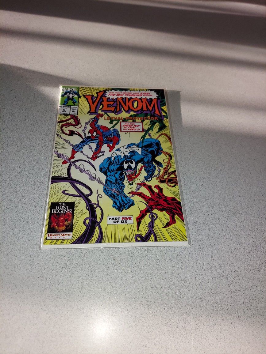 1993 VENOM LETHAL PROTECTOR #5 COMIC BAGGED AND BOARDED
