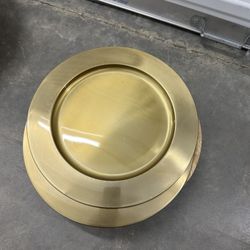 Gold Charger Plates ( 2pc ) 