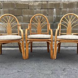 Three Cane Chairs 