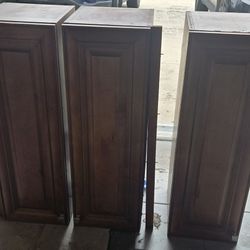 Wooden cabinets. 