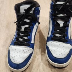 Men’s Puma REBOUND LAYUP (389786-01) Mids Blue/Black/White US size 11