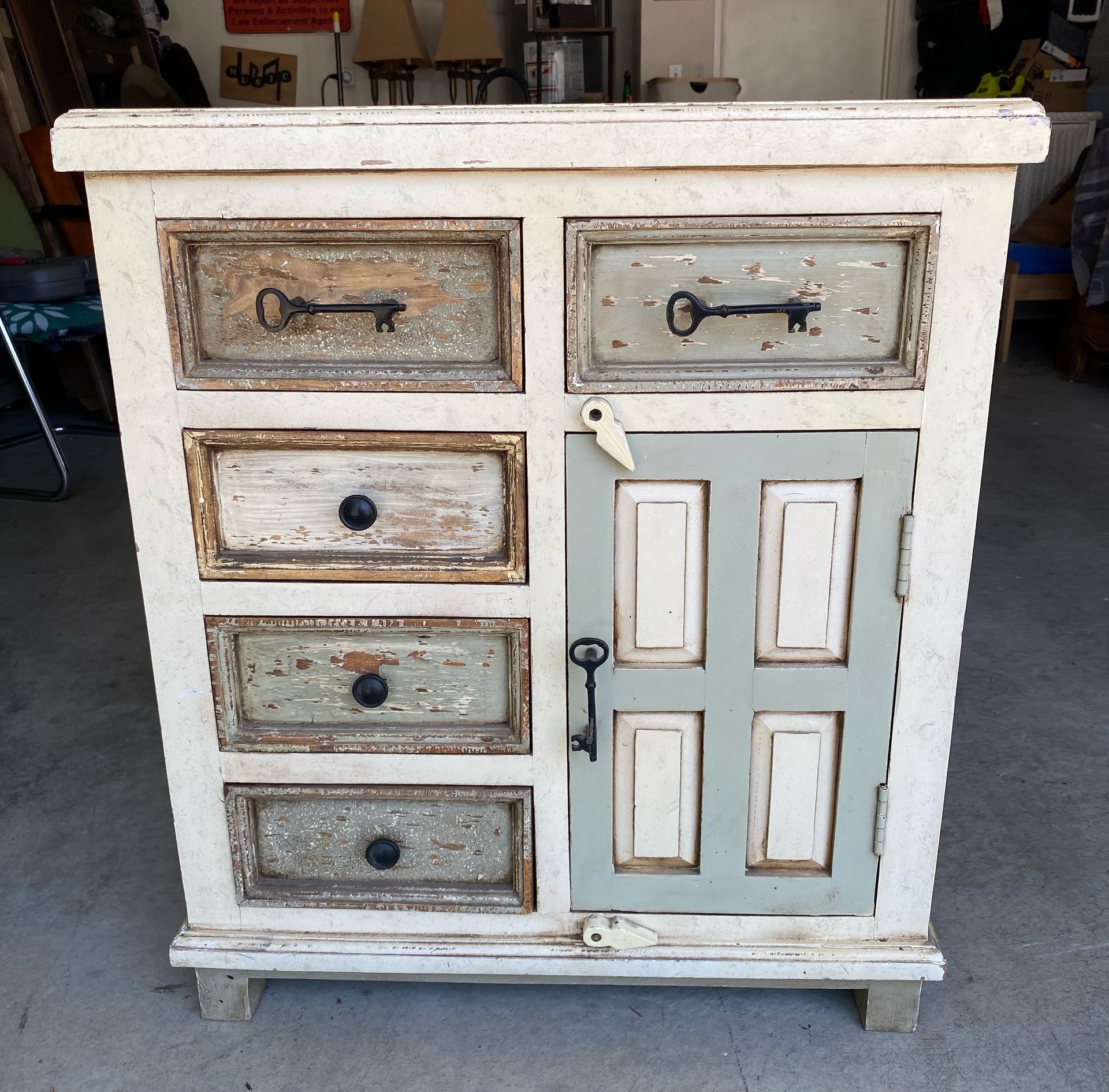 Rustic Storage Cabinet Farmhouse Furniture