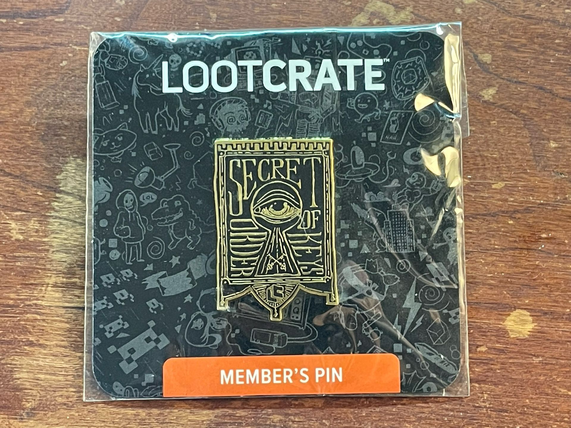 Lootcrate Secret Order Of Keys Member’s Pin New 2017