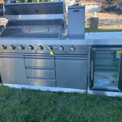 Brand New Patio Island Bbq Grill Stainless Steel Propane 