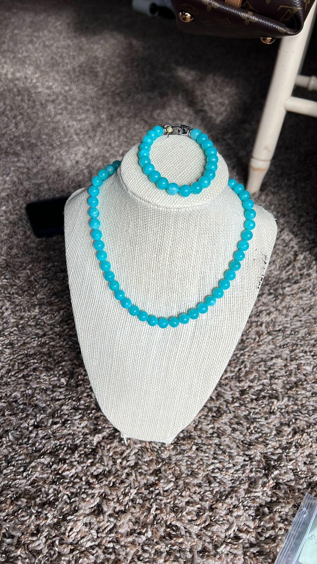 Amazonite Necklace And Bracelet 