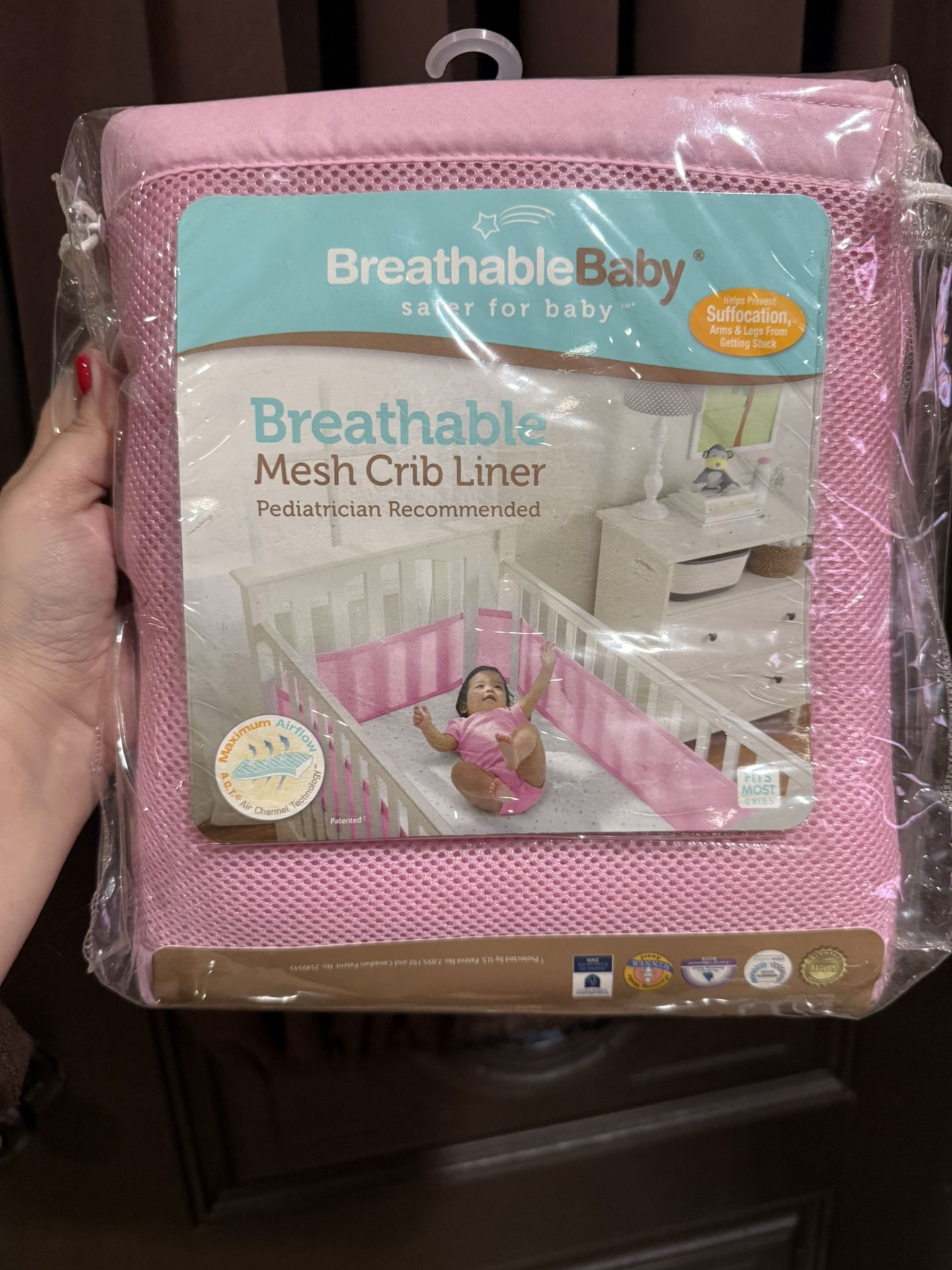 Baby Breathable Mesh Crib Liner