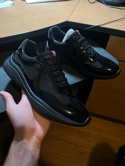 Prada cups shoe black