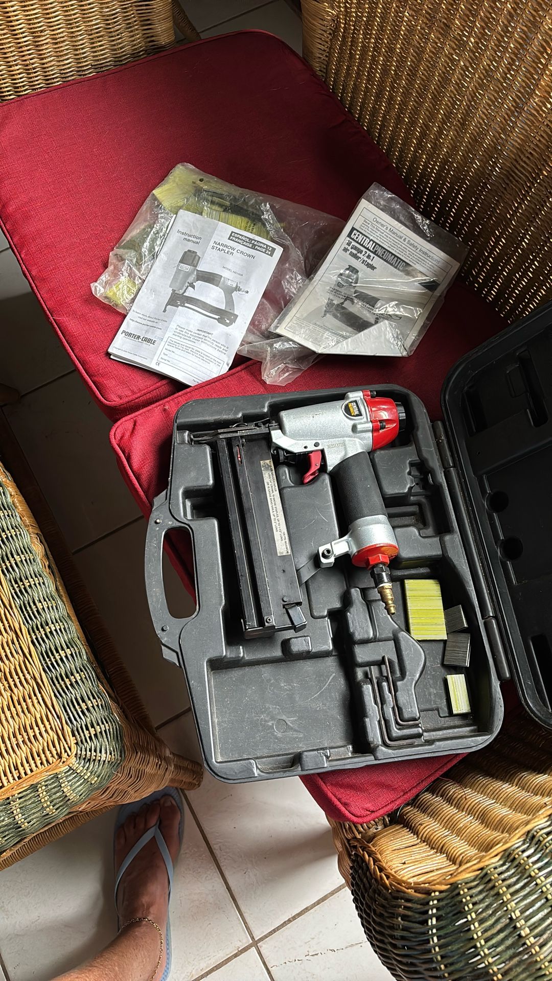 Air Nailer/Stapler 18 Gauge 2-in-1 PORTER CABLE