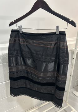  Alfani black knee-length skirt