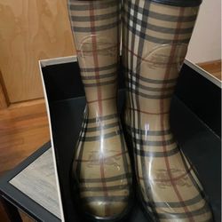 Burberry Rubber Mid-Calf Rain Boots (Or Best Offer)