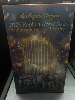 2025 replica World Series championship trophy Dodgers