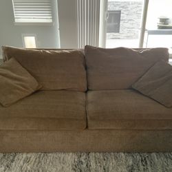 Ethan Allen Couch, Love Seat, And Ottoman