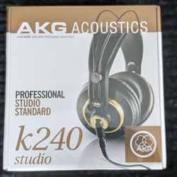 AKG  Acoustics K240 Studio Headphones Brand New