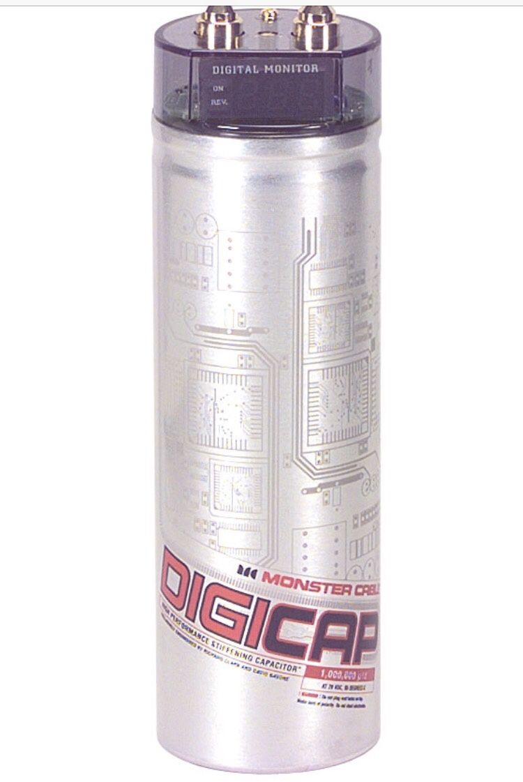 Monster 1.0 Farad Digital Stiffening Capacitor for car audio performance $55 OBO WILL CONSIDER ALL OFFERS THANKS FOR LOOKING 😀