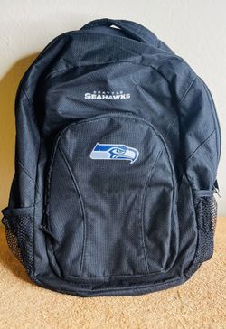 Seattle Seahawks NFL Backpack Zip Secure Pockets & Water bottle Holder 