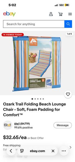 Beach lounge chairs